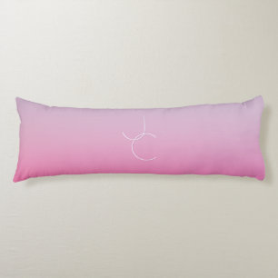 Moderne 2 Überschneidungen   Pink Ombre Seitenschläferkissen