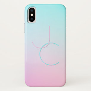 Moderne 2 Überschneidungen Türkisches Rosa Case-Mate iPhone Hülle