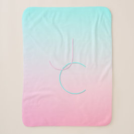 Moderne 2 Überschneidungen | Türkisches Rosa Sherpadecke