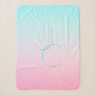 Moderne 2 Überschneidungen Türkisches Rosa Sherpadecke