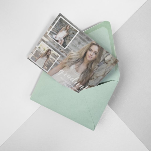 Moderne 3 Faire-part de diplôme photo (Créateur téléchargé)