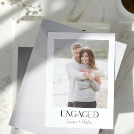 Moderne 3-Foto-Script QR-Code-Engagement-Partei Ankündigung