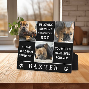 Moderne 3 Instant Foto Collage Memorial Pet Keepak Fotoplatte