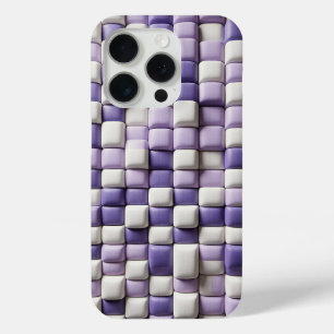 Moderne 3D-weiche lila und weiße Würfelhülle - Abs Case-Mate iPhone Hülle