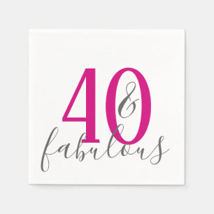 Moderne 40 und fabelhafte serviette