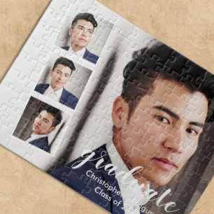 Moderne 4-Foto-Abschlussfeier