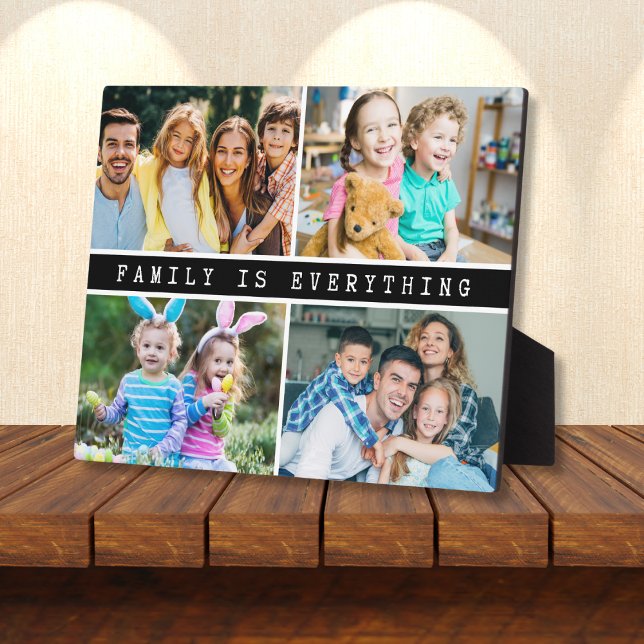 Moderne 4-Fotokollektion-Familie ist alles, was zu Fotoplatte (Von Creator hochgeladen)