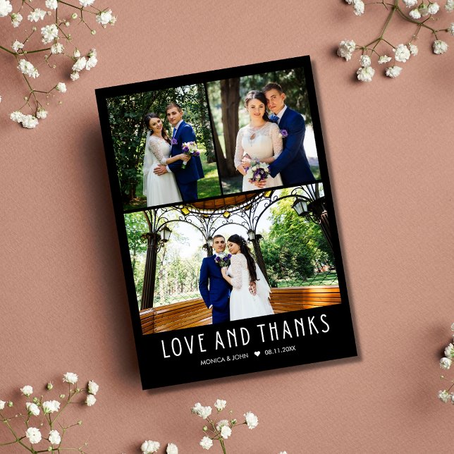 Moderne 4 Photo Mariage Merci (Créateur téléchargé)