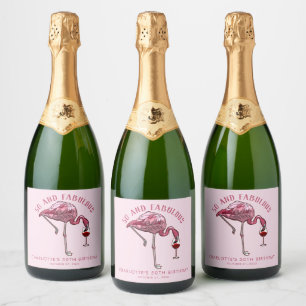 Moderne 50. Geburtstagsparty Pink Flamingo