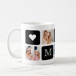 Moderne 5-Foto-Tasse "Mama" Kaffeetasse