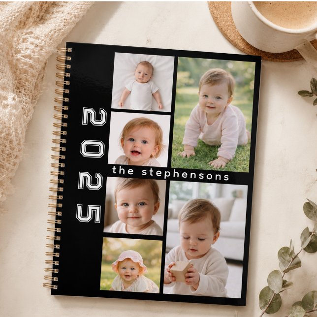 Moderne 6-Foto-Collage Personalisiert Planer (Modern 6 Photo Collage Personalized Planner)