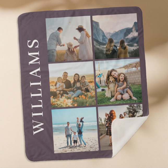 Moderne 6 FotoCollage Sherpadecke (Von Creator hochgeladen)