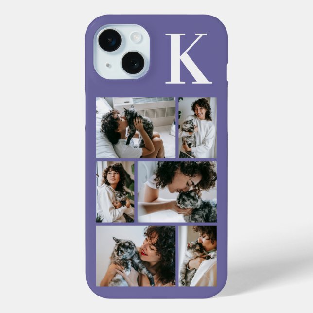Moderne 6 Tierfoto Lila Case-Mate iPhone Hülle (Rückseite)