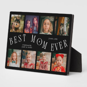Moderne 8-Foto-Collage Beste Mutter überhaupt Schw Fotoplatte