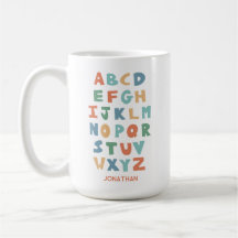Moderne ABC Alphabet Personalisierte Klassenbriefe