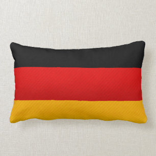 Moderne abgestreifte deutsche Flagge Lendenkissen