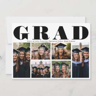 Moderne Abitur-Hochschule 6 Foto-Collage Abschluss Ankündigung