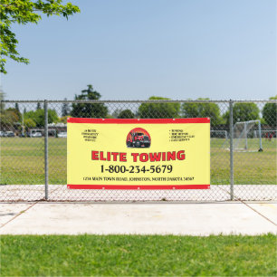 Moderne Abschleppdienst-Service Outdoor Marketing  Banner