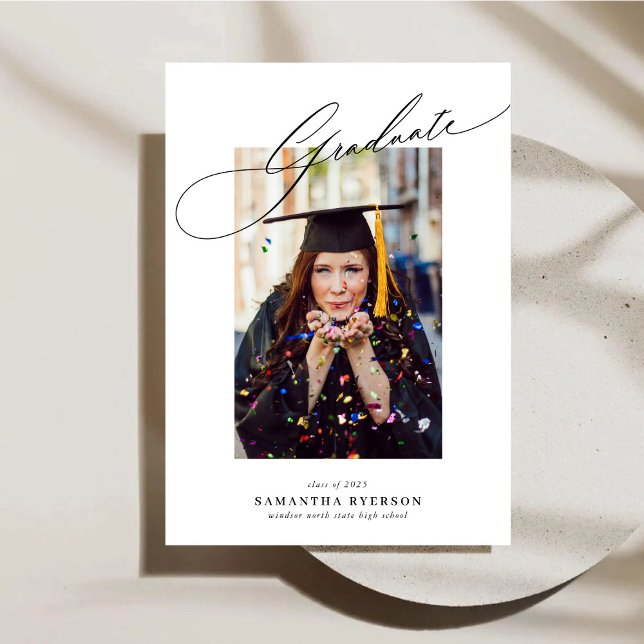 Moderne Abschluss-Ankündigung & Einladung (Von Creator hochgeladen)