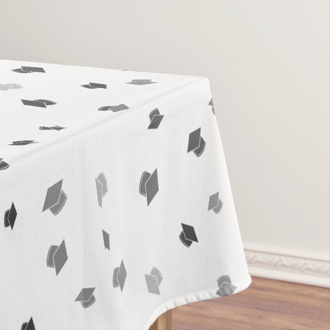 Moderne Abschluss Black Gray Cap Tischdecke (Beispiel)