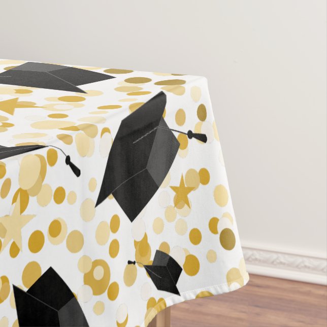 Moderne Abschluss Black Tassel Cap Tischdecke (Beispiel)