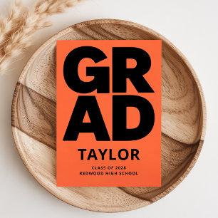 Moderne Abschluss-Einladung   Abschlussfeier Postkarte