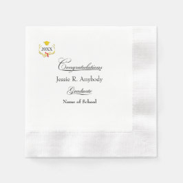 Moderne Abschlussfeier-Papier Servietten