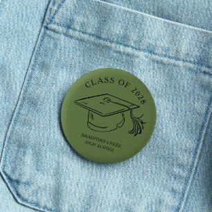 Moderne Abschlusskappen-Doodle-Klasse des Abschlus Button
