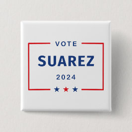 Moderne Abstimmung Francis Suarez 2024 Sternenkart Button