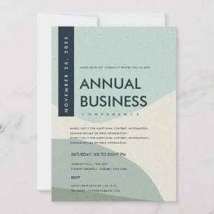 MODERNE ABSTRACTE KUNST AQUA BLAU KONFERENZ EVENT EINLADUNG