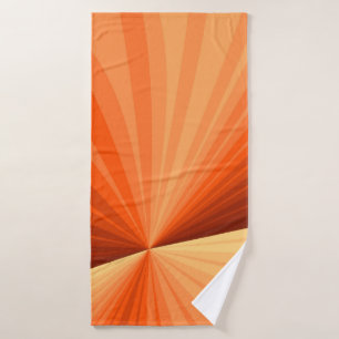 Moderne Abstrait Orange Rouge Vanille Graphique Fr