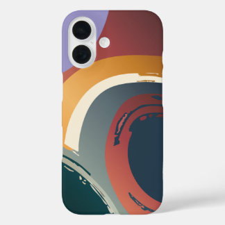 Moderne Abstrakt Geometrie iPhone 16 Hülle