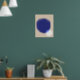 Moderne Abstrakt geometrische Formen Blau-beige-Wa Poster (Living Room 1)