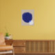 Moderne Abstrakt geometrische Formen Blau-beige-Wa Poster (Living Room 2)