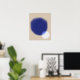Moderne Abstrakt geometrische Formen Blau-beige-Wa Poster (Home Office)