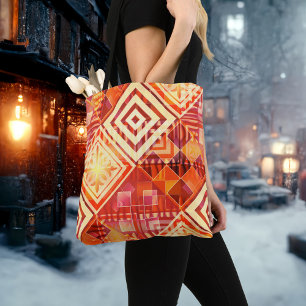 Moderne Abstrakt geometrische Mustertasche Tasche
