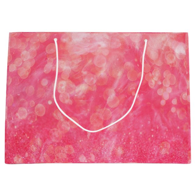 Moderne Abstrakt rosa Farbe Große Geschenktüte (Vorderseite)