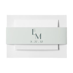 Moderne Abstrakt Sage Green Moss Wasserfarbe Einladungsbanderole