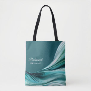 Moderne Abstrakt-Smaragd-grüne Bridesmaid- Tasche