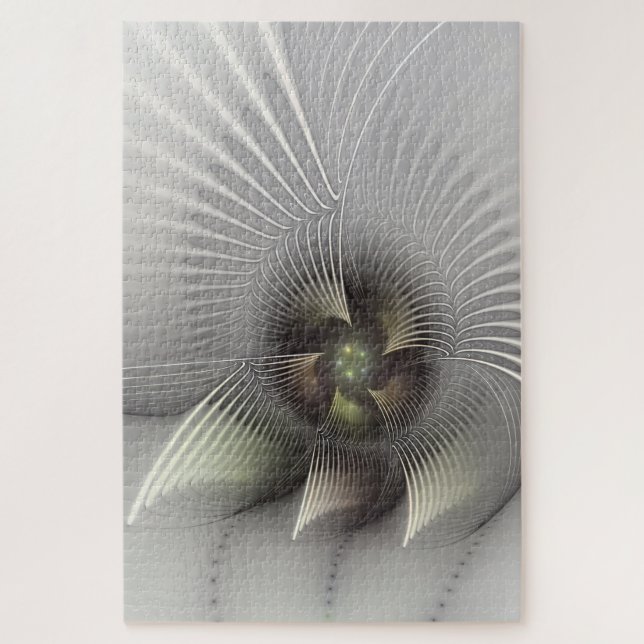 Moderne abstrakte 3D-Form Fraktal-Kunst (Vertikal)