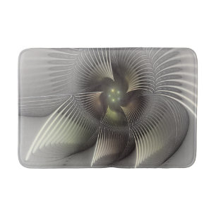 Moderne abstrakte 3D-Form Fraktal-Kunst Badematte