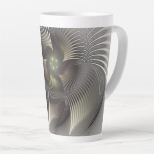 Moderne abstrakte 3D-Form Fraktal-Kunst Milchtasse