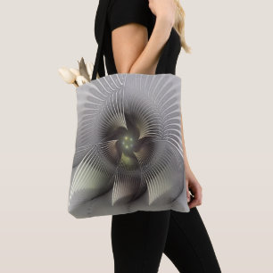 Moderne abstrakte 3D-Form Fraktal-Kunst Tasche