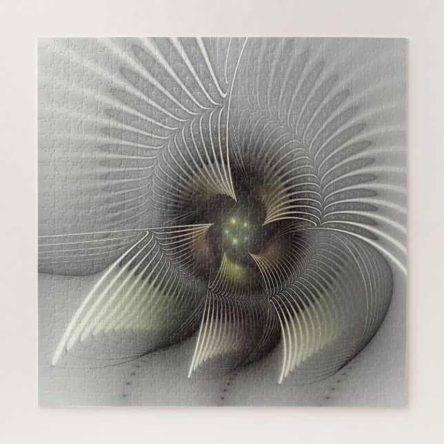 Moderne Abstrakte 3D Shape Fraktal Art (Vertikal)