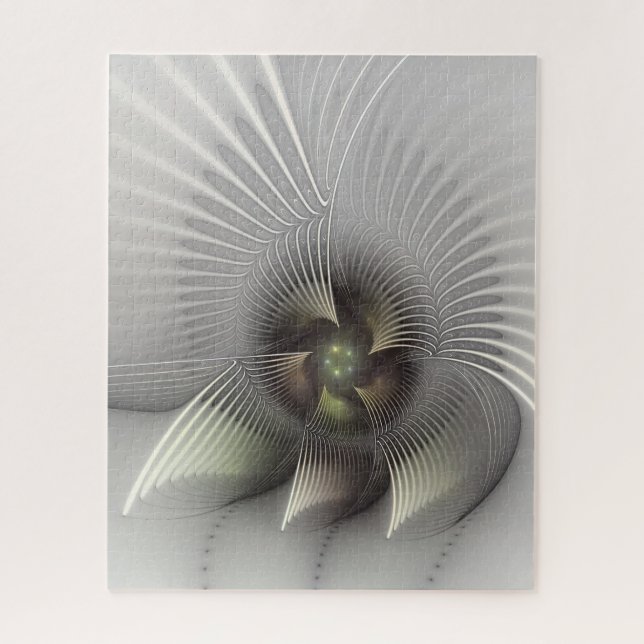 Moderne Abstrakte 3D Shape Fraktal Art (Vertikal)
