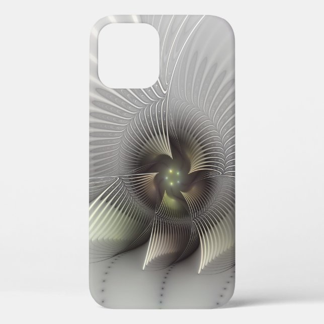 Moderne Abstrakte 3D Shape Fraktal Art Case-Mate iPhone Hülle (Rückseite)