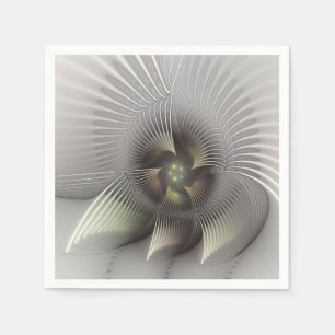 Moderne Abstrakte 3D Shape Fraktal Art Serviette
