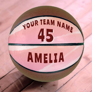 Moderne abstrakte Aquarell-Team-Name-Nummer-Basket Basketball
