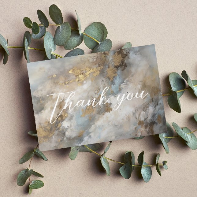 Moderne Abstrakte Beerdigungsdenkmal Dankeskarte (Von Creator hochgeladen)