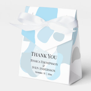 Moderne Abstrakte blaue Minimalistische Kunsthochz Geschenkschachtel